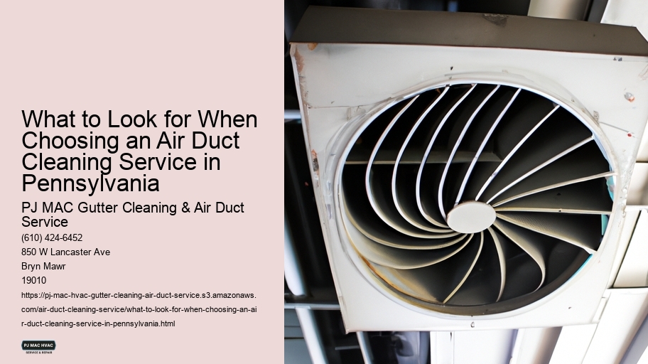 What to Look for When Choosing an Air Duct Cleaning Service in Pennsylvania 